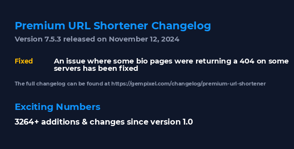 Change Log