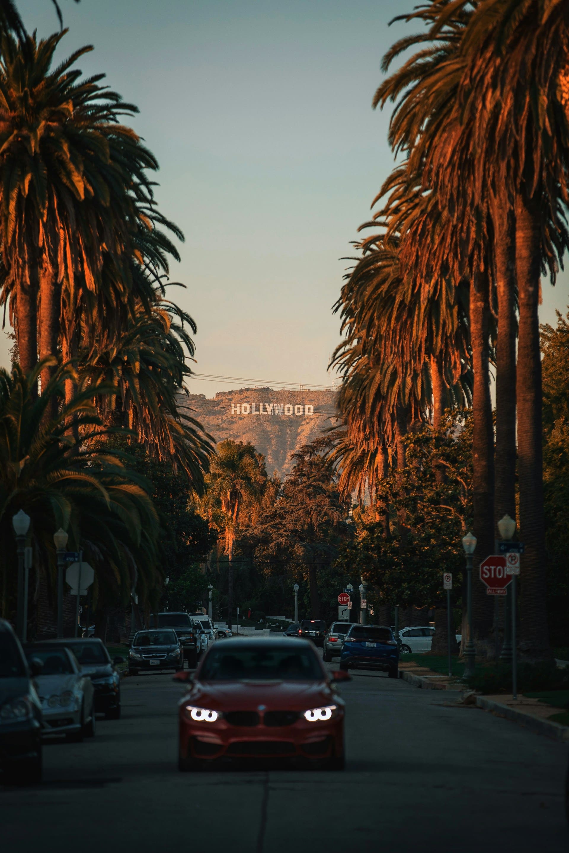 Los Angeles skyline and city business district