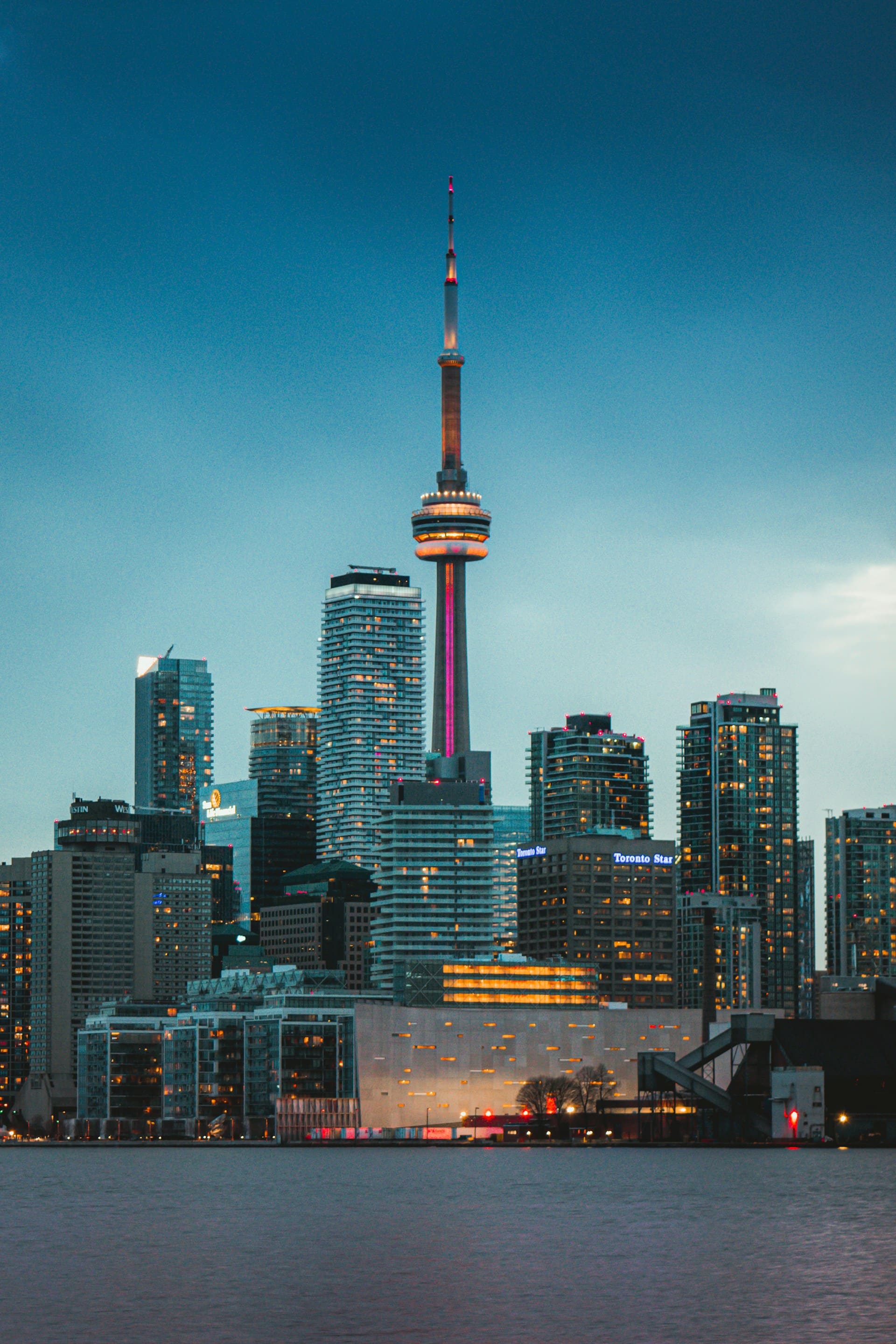 Toronto skyline and city business district